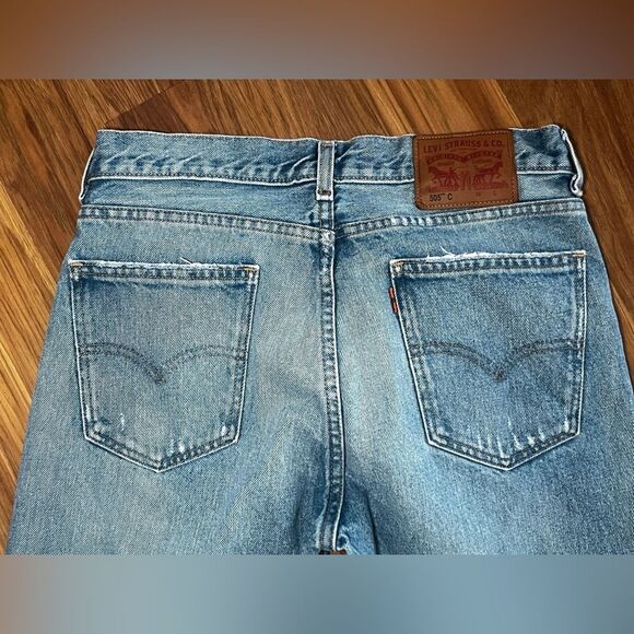 Levi’s 505 Orange Tab Jeans Distressed Regular Fit Size 29 - Picture 4 of 8